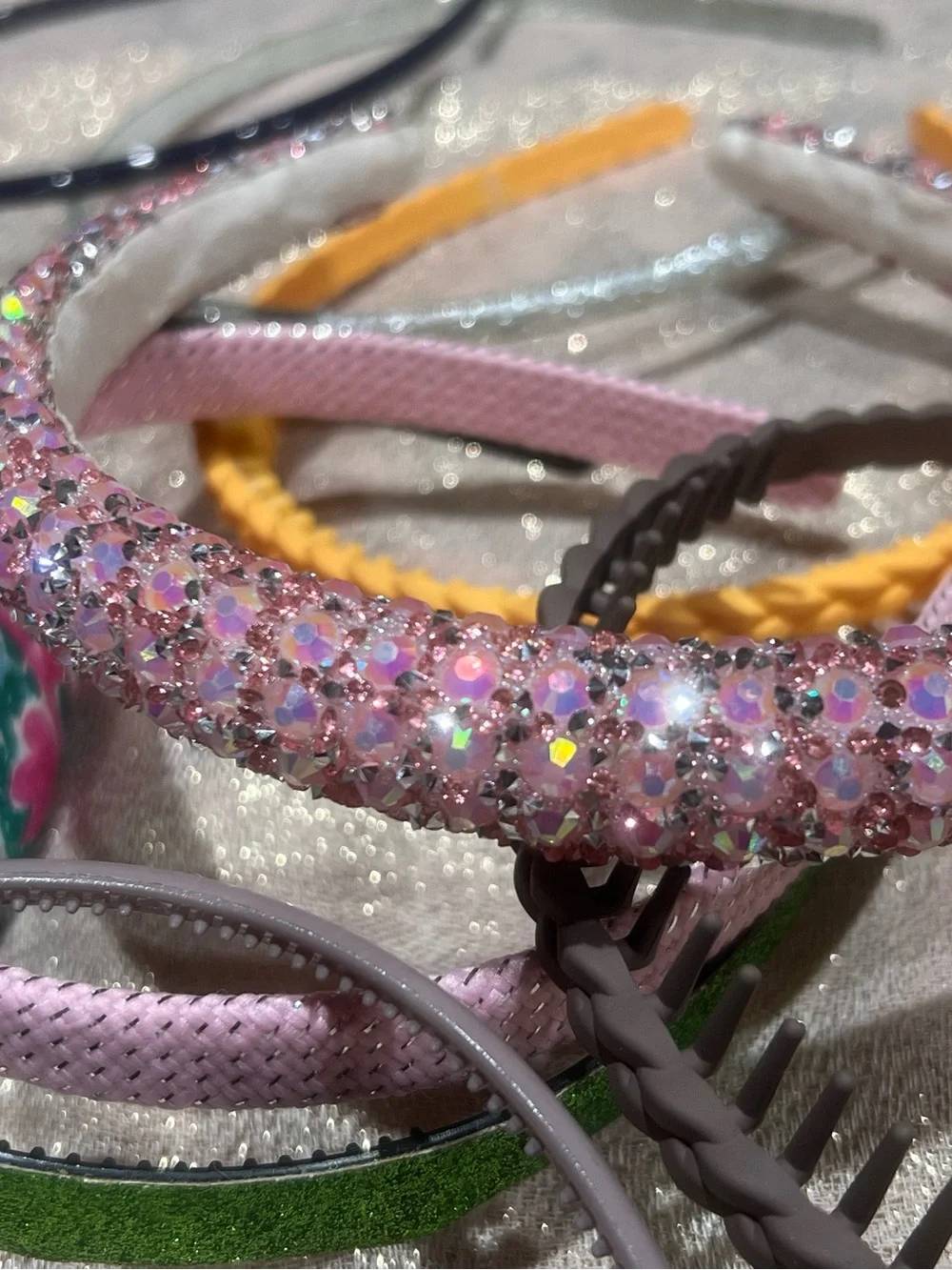 Lot Assorted Women's MulticolorHeadbands Bow Rhinestone Glitter